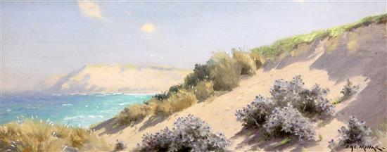 James H. C. Millar (Exh.1884-1903) Coastal landscapes 6 x 15.5in.